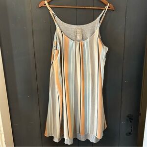 Dolan Anthropologie Multicolor Striped Mini Dress Tank